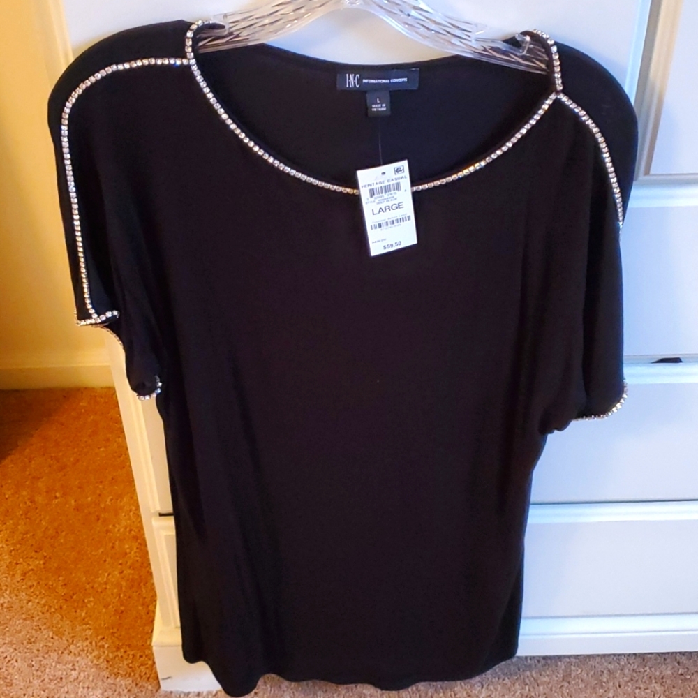 Black INC Short Sleeve Top